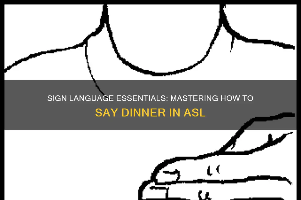 how to say dinner in asl