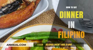 Discovering the Filipino Word for Dinner: A Quick Language Guide