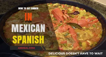 Discovering the Mexican Spanish Word for Dinner: A Cultural Guide