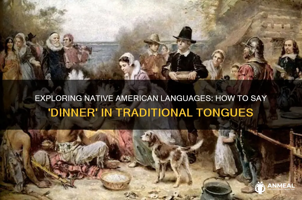 how to say dinner in natave american