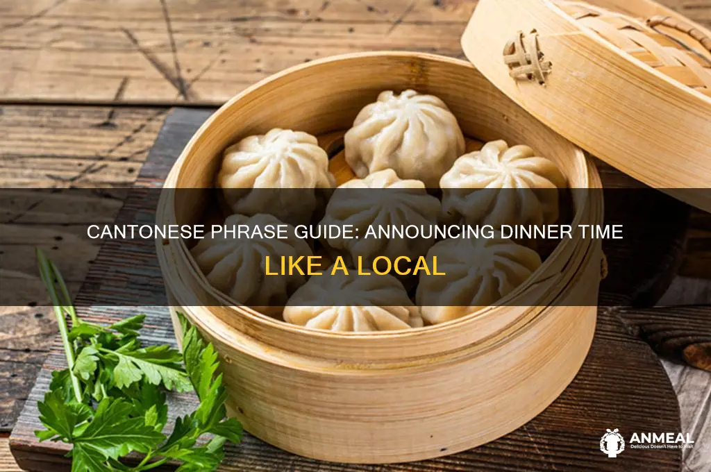 how to say dinner time in cantonese