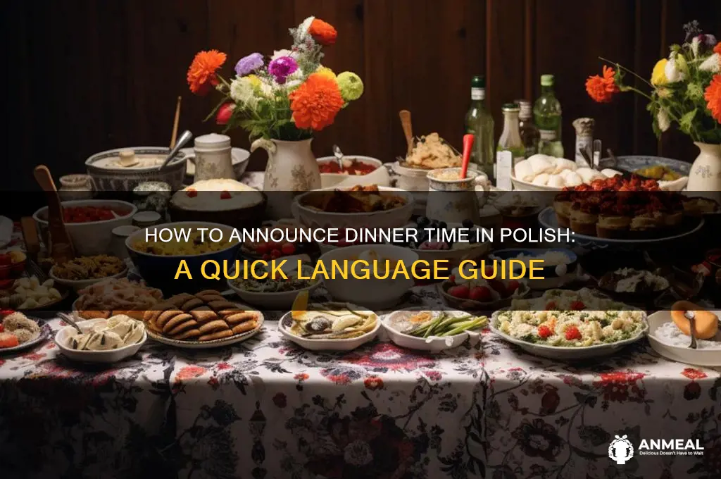 how to say dinner time in polish