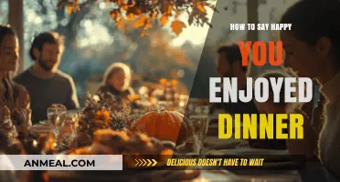 Expressing Gratitude: How to Say 'Happy You Enjoyed Dinner' Graciously