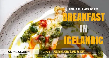 Cooking Breakfast in Icelandic: How to Say 'I Cook Egg