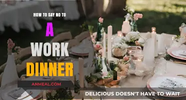 Setting Boundaries: How to Politely Decline a Work Dinner Invitation