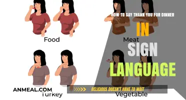 Expressing Gratitude: Signing 'Thank You for Dinner' in ASL Made Easy