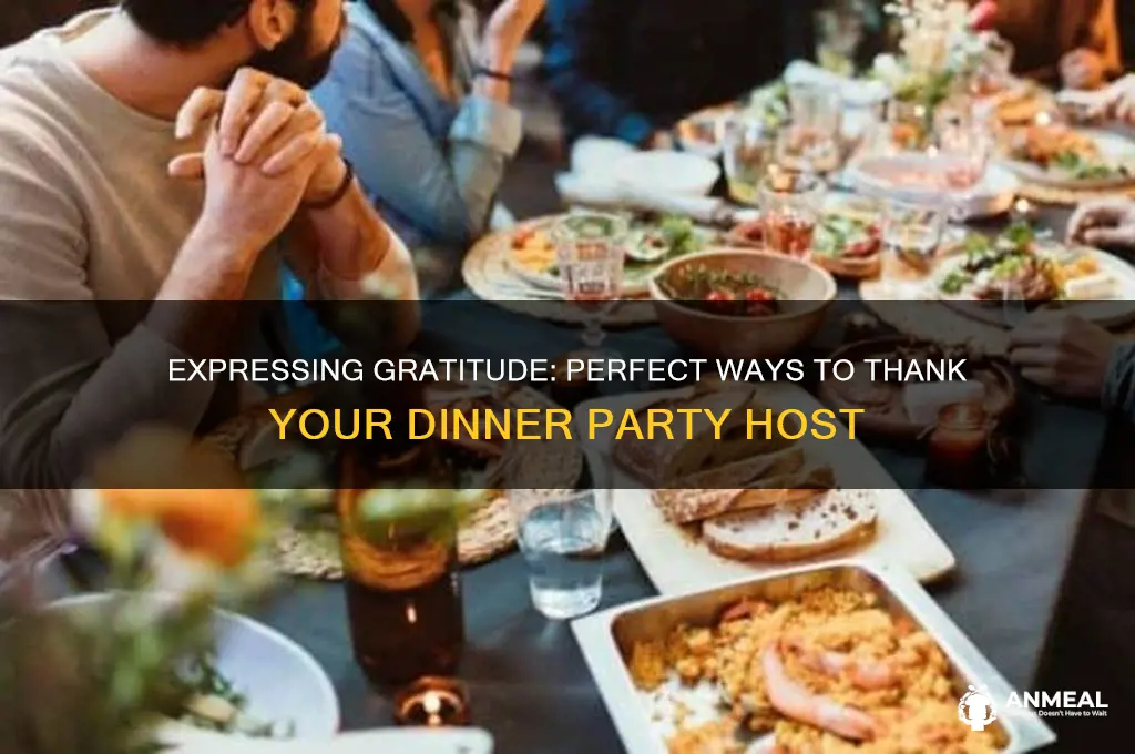 how to say tnank you for the dinner party