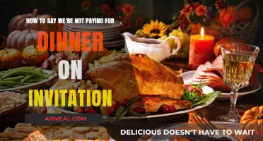Politely Declining to Cover Dinner Costs: A Guide for Invitations