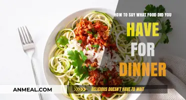 Asking About Dinner: Phrases to Inquire About Last Night's Meal