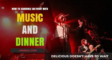 Plan the Perfect Event: Music, Dinner, and Scheduling Tips
