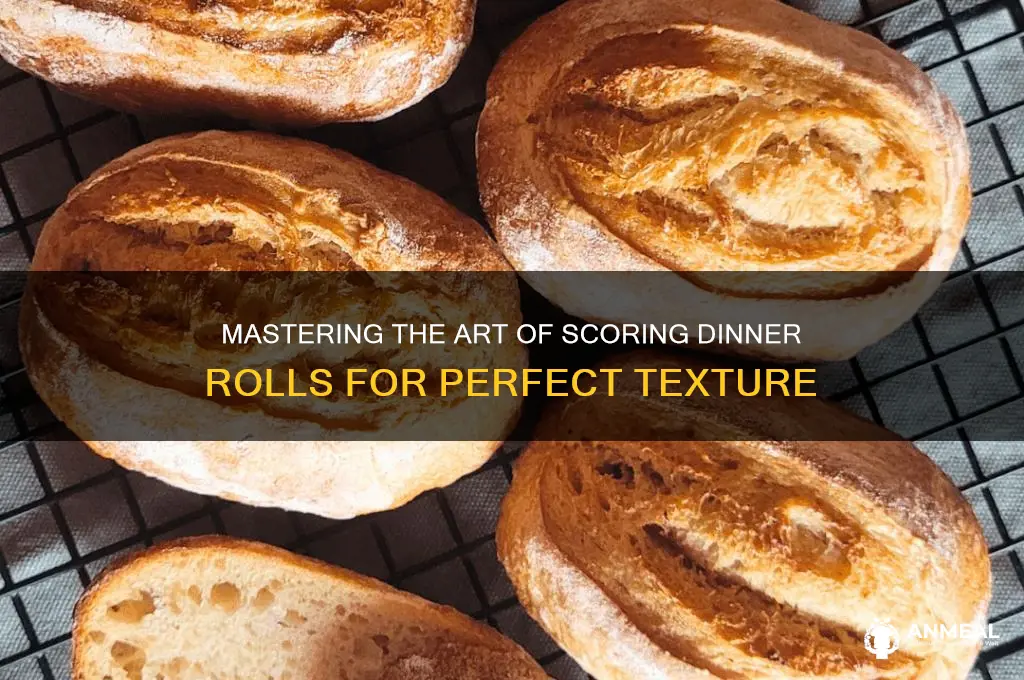 how to score dinner rolls