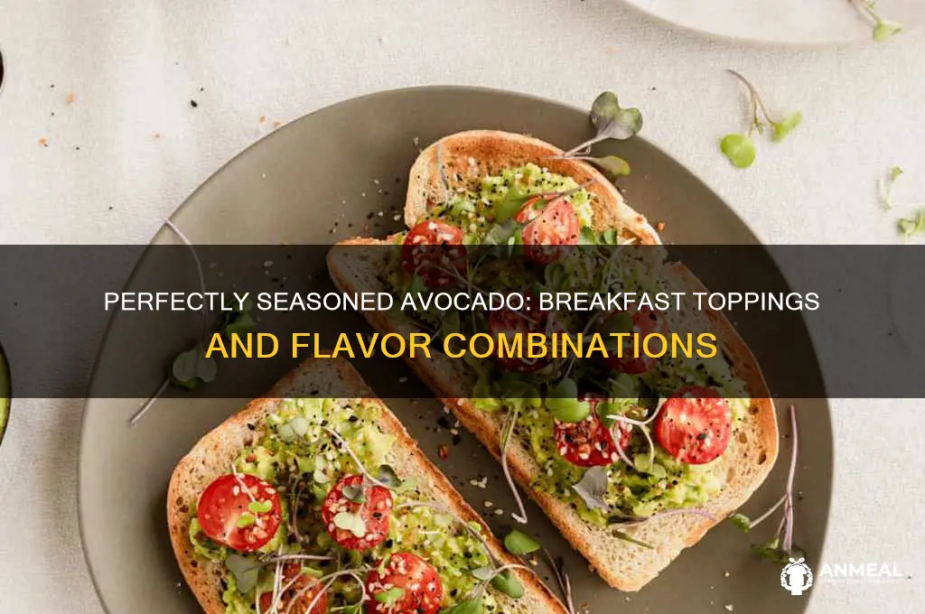 how to season avocado for breakfast