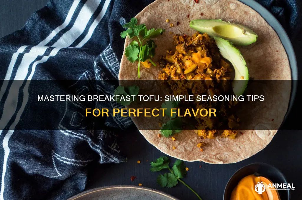how to season breakfast tofu