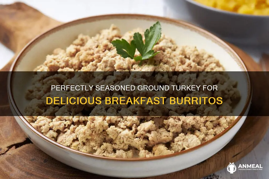 how to season ground turkey for breakfast burritos