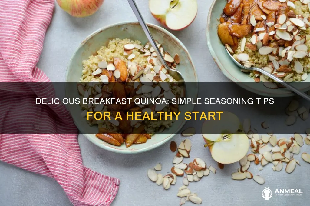 how to season quinoa for breakfast
