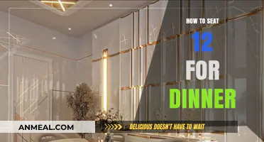 Elegant Dinner Party Setup: Seating 12 Guests Comfortably and Stylishly
