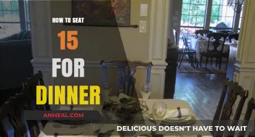 Elegant Dinner Party Setup: Seating 15 Guests Comfortably and Stylishly