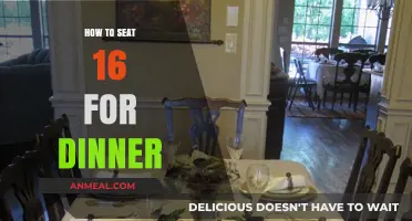 Elegant Dinner Party Setup: Seating 16 Guests Comfortably and Stylishly