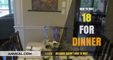 Elegant Dinner Party Setup: Seating 18 Guests Comfortably and Stylishly