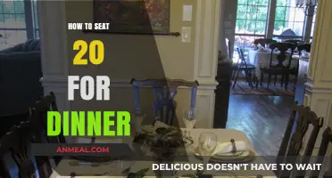 Elegant Dinner Party Setup: Seating 20 Guests Comfortably and Stylishly