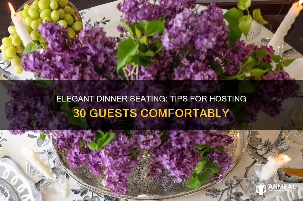 how to seat 30 people for dinner