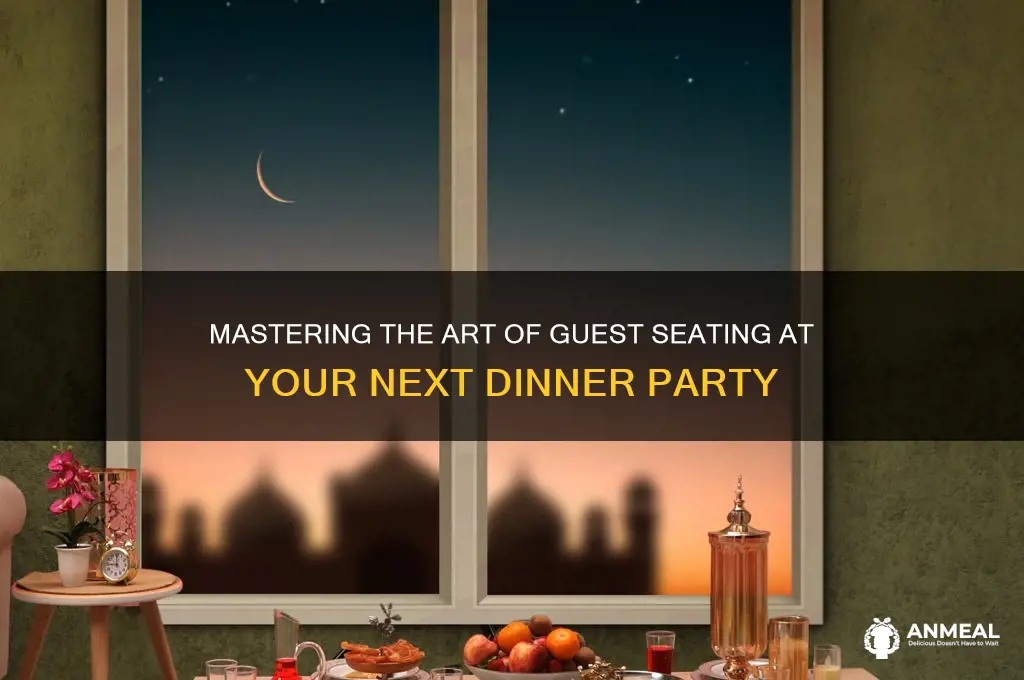 how to seat guests at a dinner party