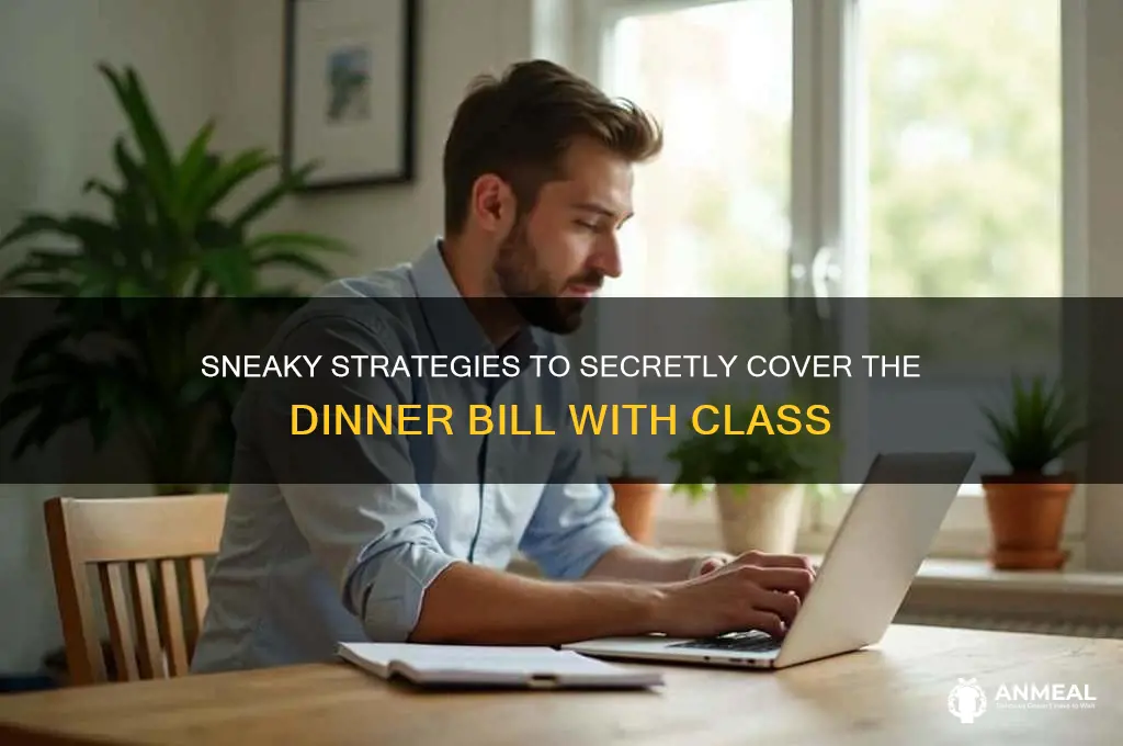how to secretly pay the dinner bill