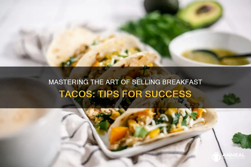 how to sell breakfast tacos