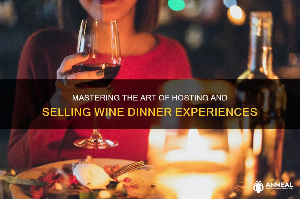 how to sell wine dinner