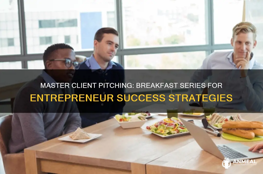 how to sell yourself to clients breakfast series for entrepreneurs