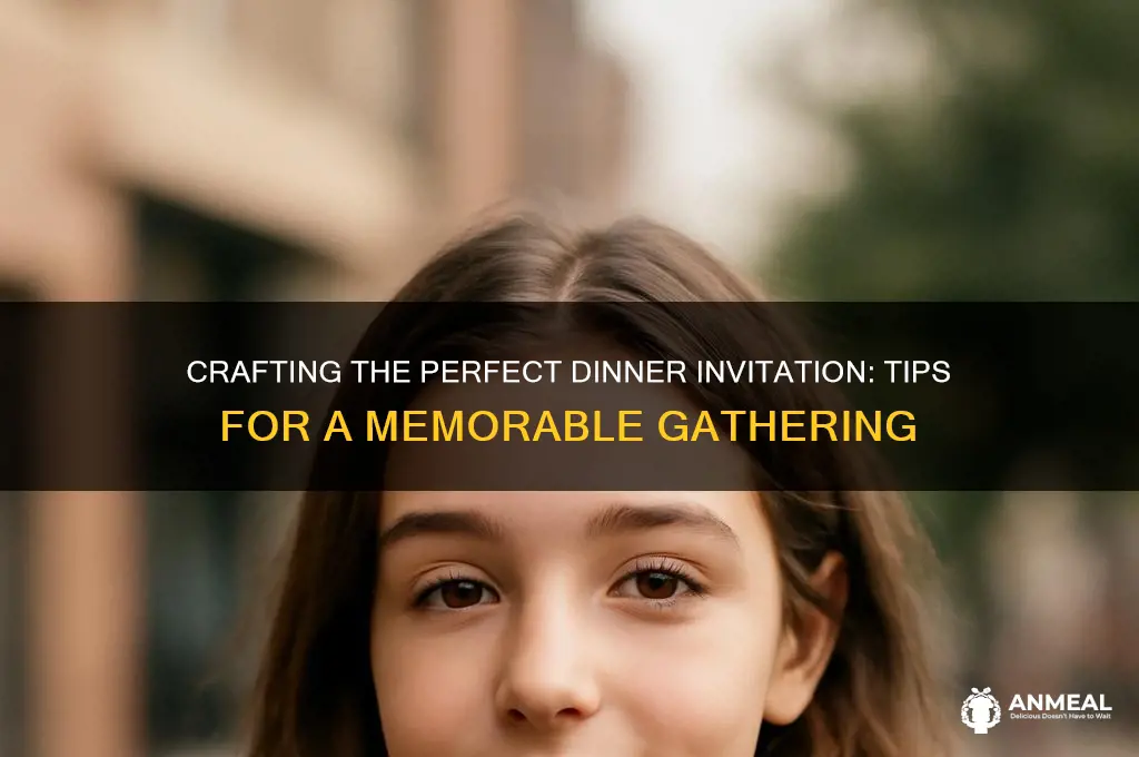 how to send an invitationfor dinner
