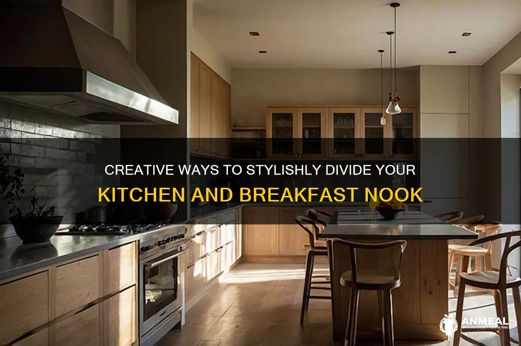 how to separate kitchen from breakfast area