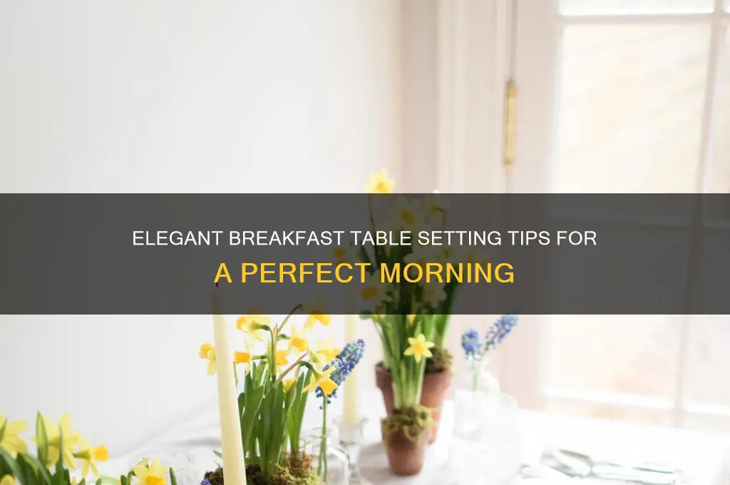 how to set a beautiful breakfast table