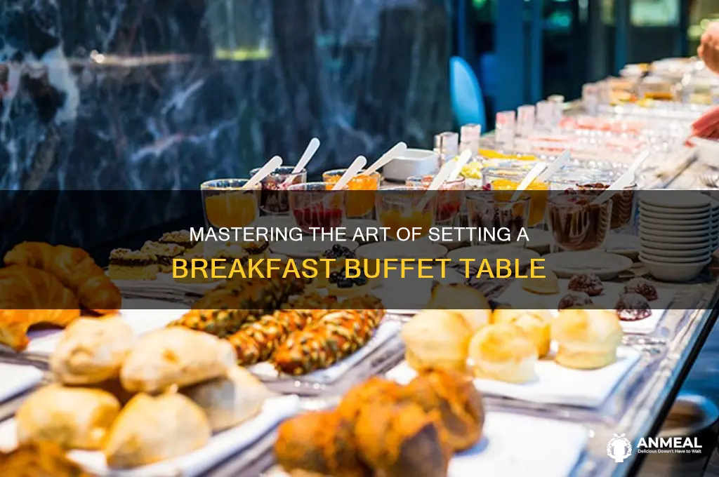 how to set a breakfast buffet table