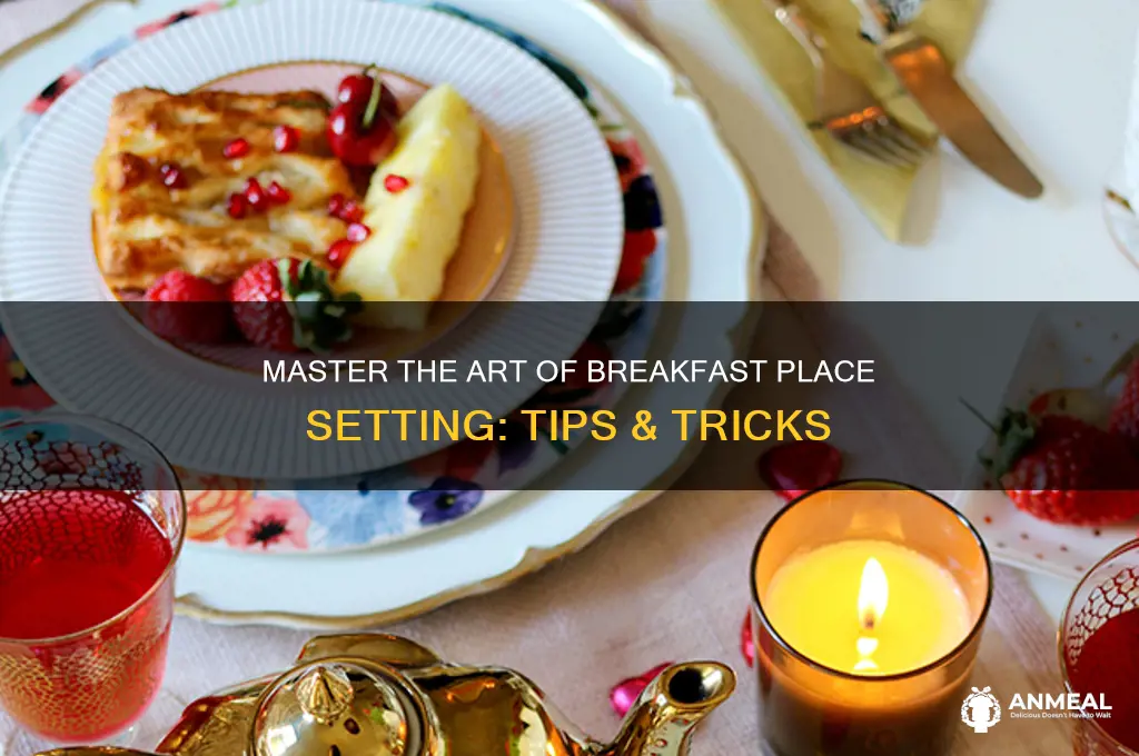 how to set a breakfast place setting