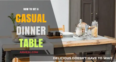 Effortless Casual Dining: Tips for Setting a Relaxed Dinner Table