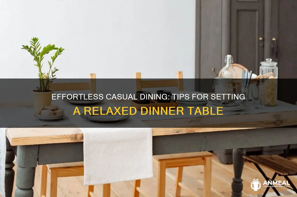 how to set a casual dinner table