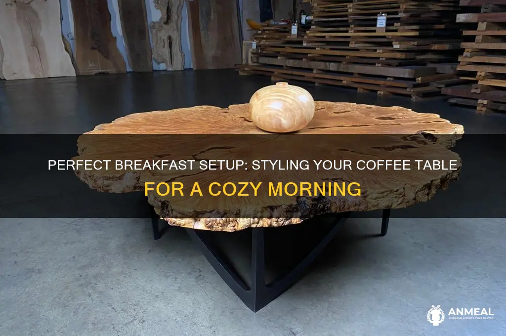 how to set a coffee table for breakfast