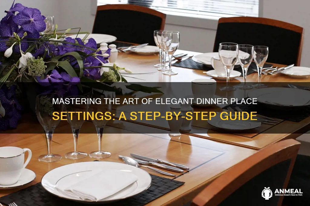 how to set a dinner place setting