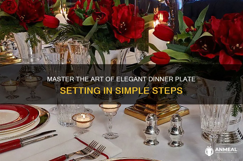 how to set a dinner plate setting