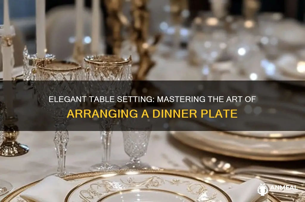 how to set a dinner plate