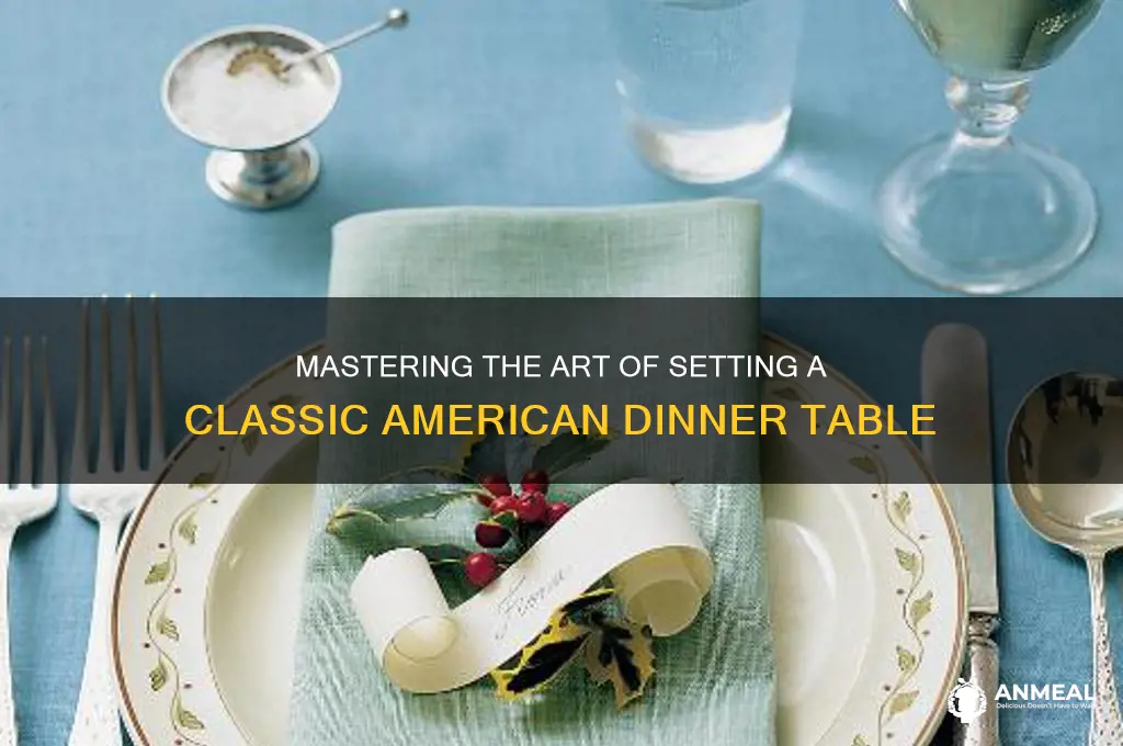 how to set a dinner table american style