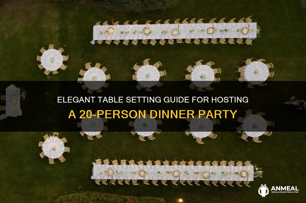 how to set a dinner table for 20 people