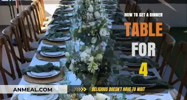 Elegant Table Setting Guide: Perfectly Arrange Dinner for Four Guests