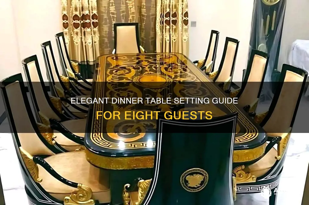 how to set a dinner table for 8