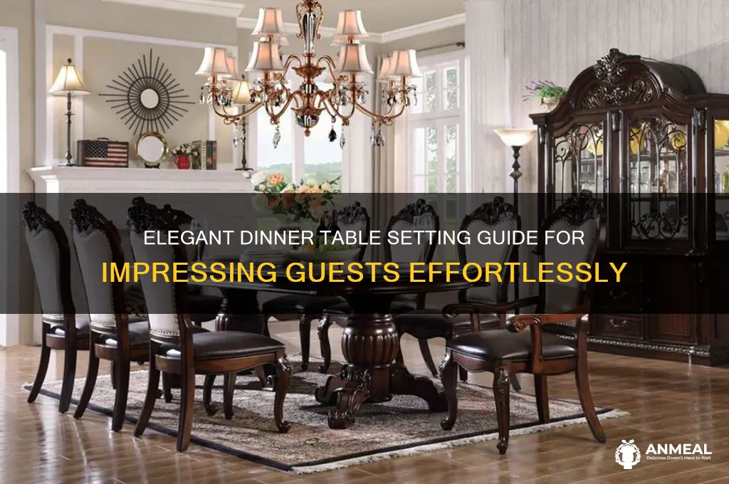 how to set a dinner table for guests