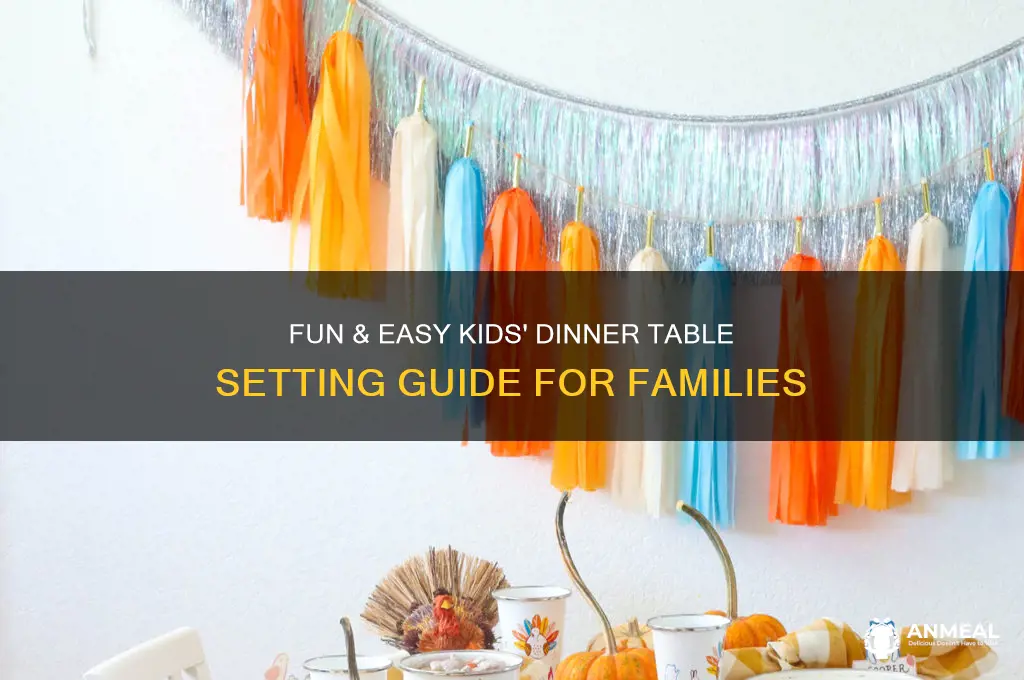 how to set a dinner table for kids