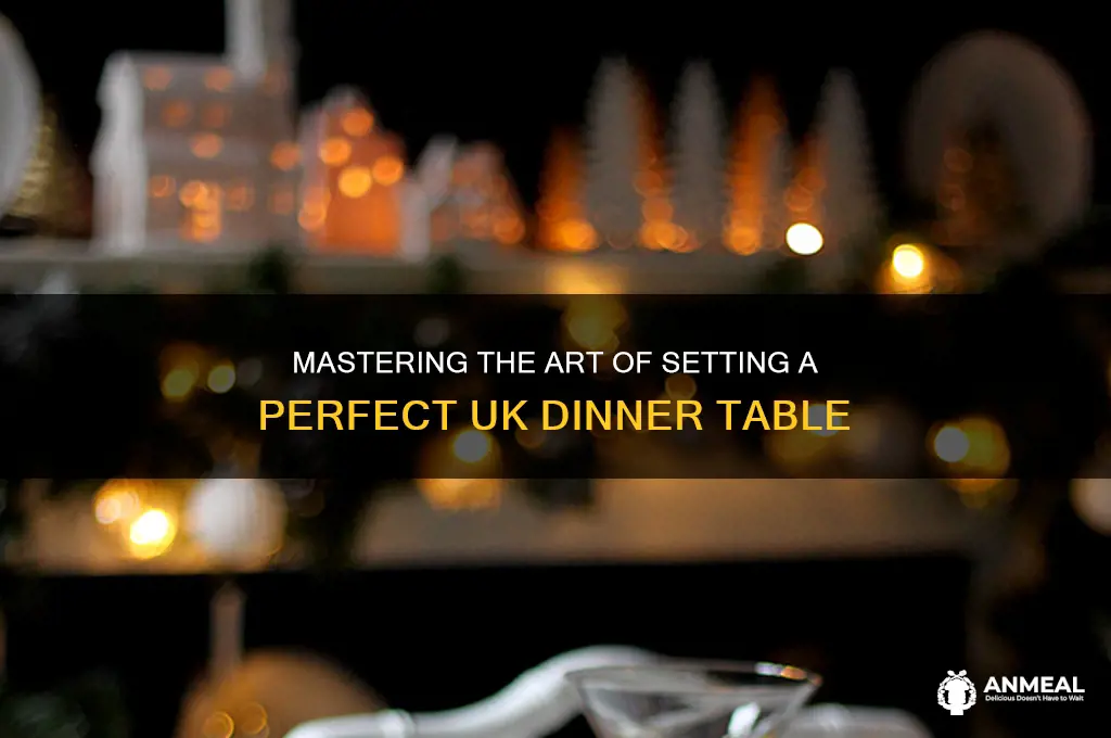 how to set a dinner table uk