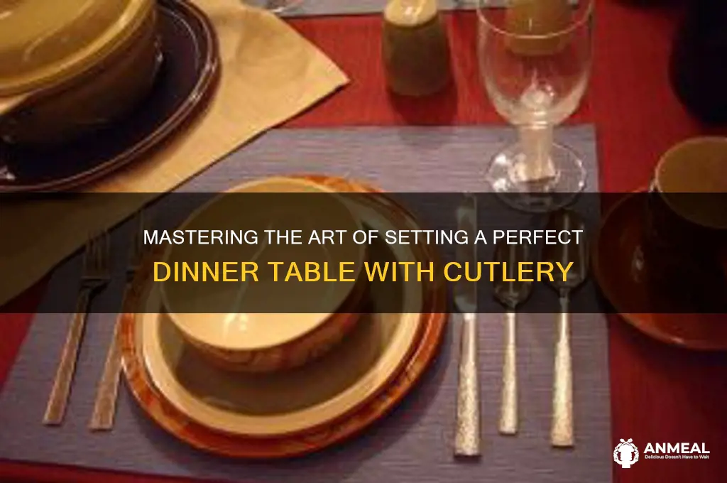 how to set a dinner table with cutlery
