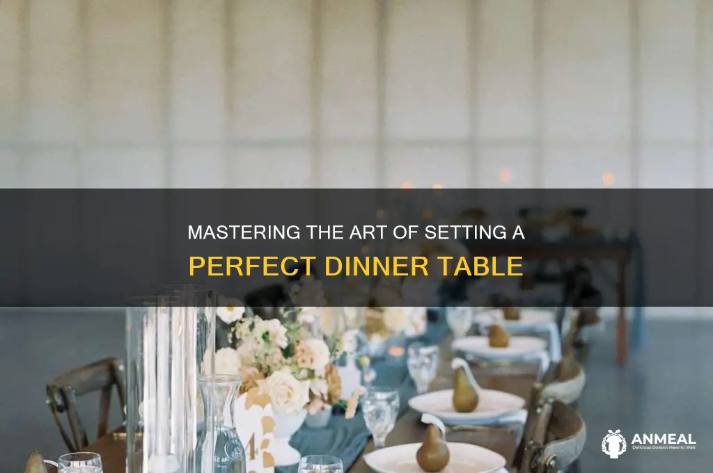 how to set a dinner